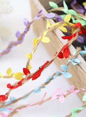 森系麻绳绳鲜花花束包装绿厂叶麻装绑花带新款包绳子GSU家