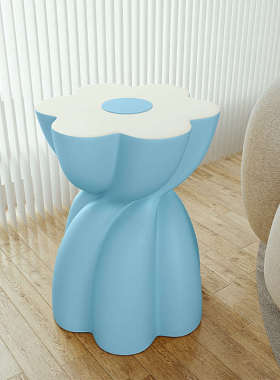 北欧奶油风花朵茶几落地卧室床头柜客厅装饰品家居几旁边沙发摆件