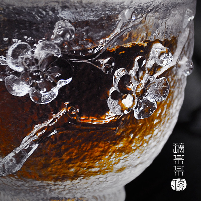 琉璃主人杯单杯女茶杯个人专用中式加厚防烫古法玻璃小品茗杯茶具图片