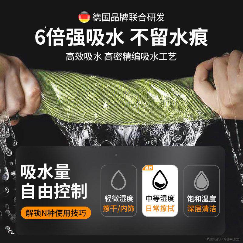 路驰大号E洗车加长巾汽车毛擦车大号洗车维专用加厚纤绒抹布吸水