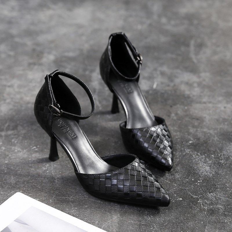 大码女凉鞋41一43包头一字扣带细跟职业工作鞋小码31 32 33高跟鞋,女鞋,时装凉鞋,淘宝优惠券,粉丝福利购,淘宝优惠卷