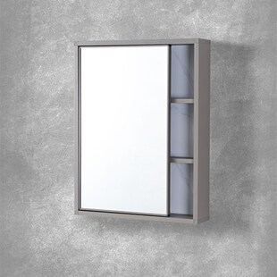 太空铝浴室柜镜柜挂墙式卫生间镜柜面置物架收纳柜一体壁挂式镜柜