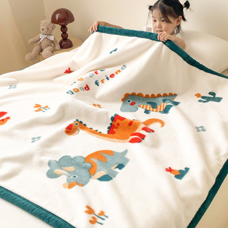 儿童婴儿毛毯加厚冬季宝宝盖毯新生儿小被子幼儿园午睡珊瑚绒毯子