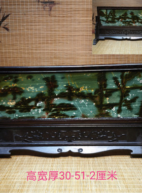 包邮石画草花石乳源彩石国画石天然原石图案屏风家居装饰礼品摆件