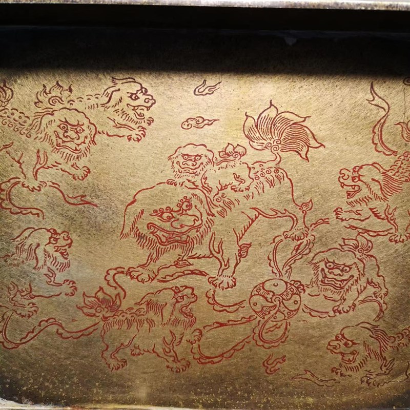 复古铜茶盘宋式茶承茶具收纳盘日式仿古壶垫茶垫壶承铜托盘干泡台