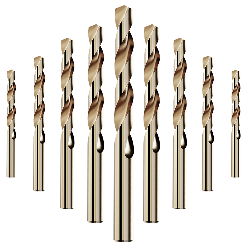 麦丹利1-10m不锈钢专用转头高速钢麻花钻头多功能手电钻钻头套装