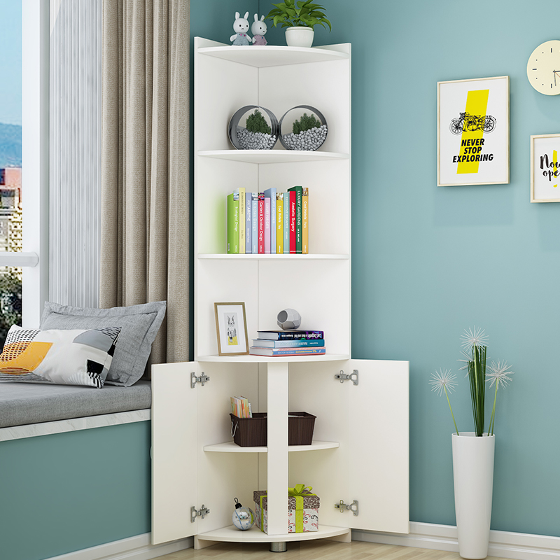 欧式转角柜墙角柜子三角置物架边角拐角多功能客厅卧室角落收纳柜