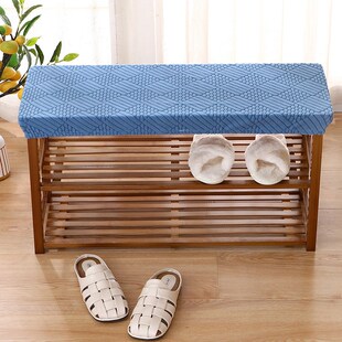 家用入户门换鞋凳套罩简约全包弹力穿鞋凳进门凳鞋架防尘套可定制