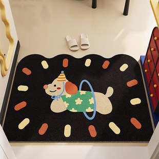 入户门地垫可裁剪高弹丝圈门口蹭土进门脚垫耐脏防滑地毯创意垫子