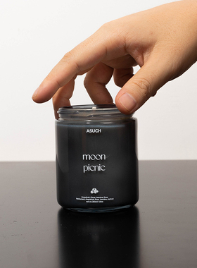 ASUCH 浆果小豆蔻 月球野餐 无烟香薰蜡烛卧室清新助眠玻璃送礼