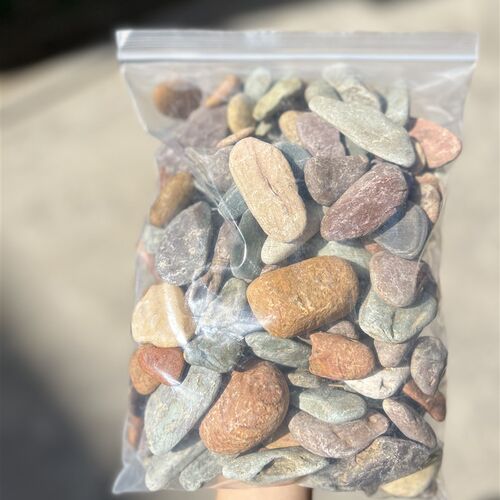 精选多彩天然溪流沙石按图发货纯彩色鱼缸装饰底沙每颗精选彩色 - 封面
