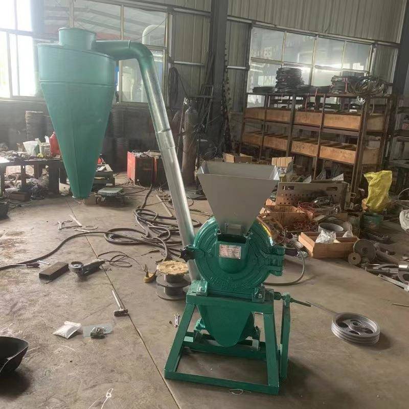 五谷杂粮粉碎机 320型除尘玉米磨粉机 家用齿盘式贝壳研磨粉碎机