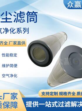 众赢环保 滤筒除尘空气净化厂家除尘滤筒225X117X912