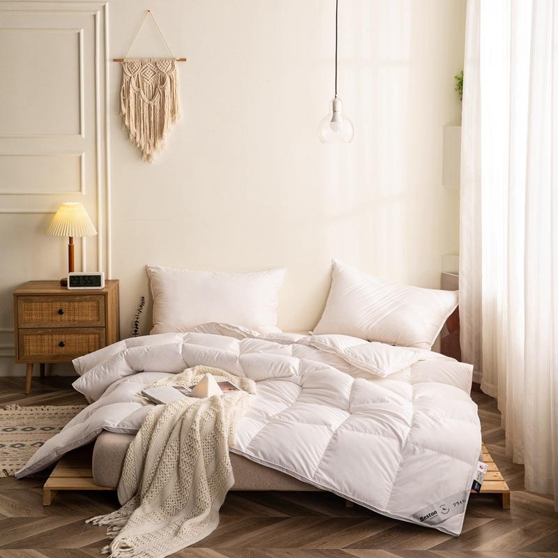 厂家供应自充绒半成品内胆芯布料 柔赛丝纯色单立体羽绒被壳