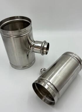 不钢沟槽管件异径中小三通槽双卡压4快锈沟IFO装0弯头卡压法兰薄