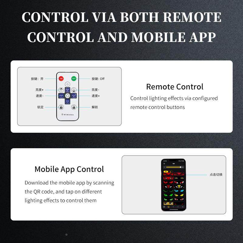 款灯恶魔眼内LED柔性屏汽车饰RFG卡车车窗装饰灯个新性化通用,标准件/零部件/工业耗材,车间地垫,淘宝优惠券,粉丝福利购,淘宝优惠卷