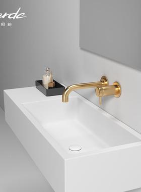 柯的可耐窄边丽盆一体定制高背浴室柜洗衣纯搓F78MMM9S衣板盆人造