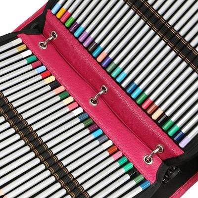 新功款量男女PU便携216JVA孔多能笔袋画大容填色笔收绘纳包