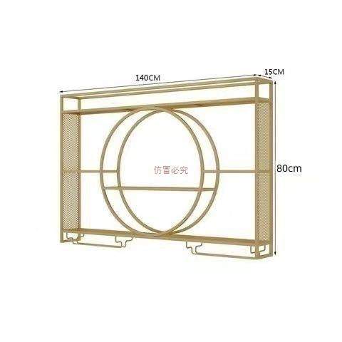 艺吧酒架挂墙酒柜酒吧置物铁架红酒上墙展示架餐厅壁无品牌/挂式