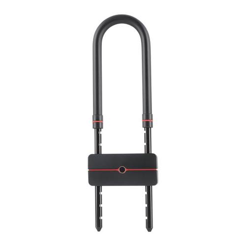 锈钢双开玻璃门水锁室外指码纹密挂锁4位u型CMB密码锁五位防锈防