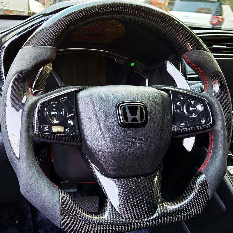 黑色车标装域阁冠道crv皓思影x飞改度方向盘装JKU饰雅贴盖