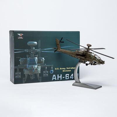 1:72炸AH模-64阿帕310奇飞机斗型泡沫模型仿真轰机合金战机模型玩