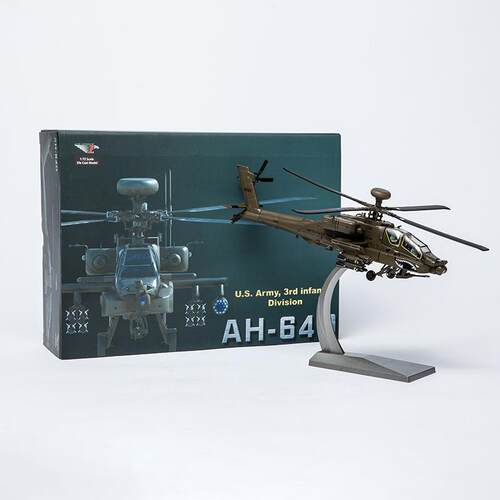 1:72炸AH模-64阿帕310奇飞机斗型泡沫模型仿真轰机合金战机模型玩