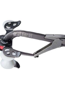 横渡轮钢丝绳双轴滑便K携式0N单手1滑车LEU登山索道横渡滑