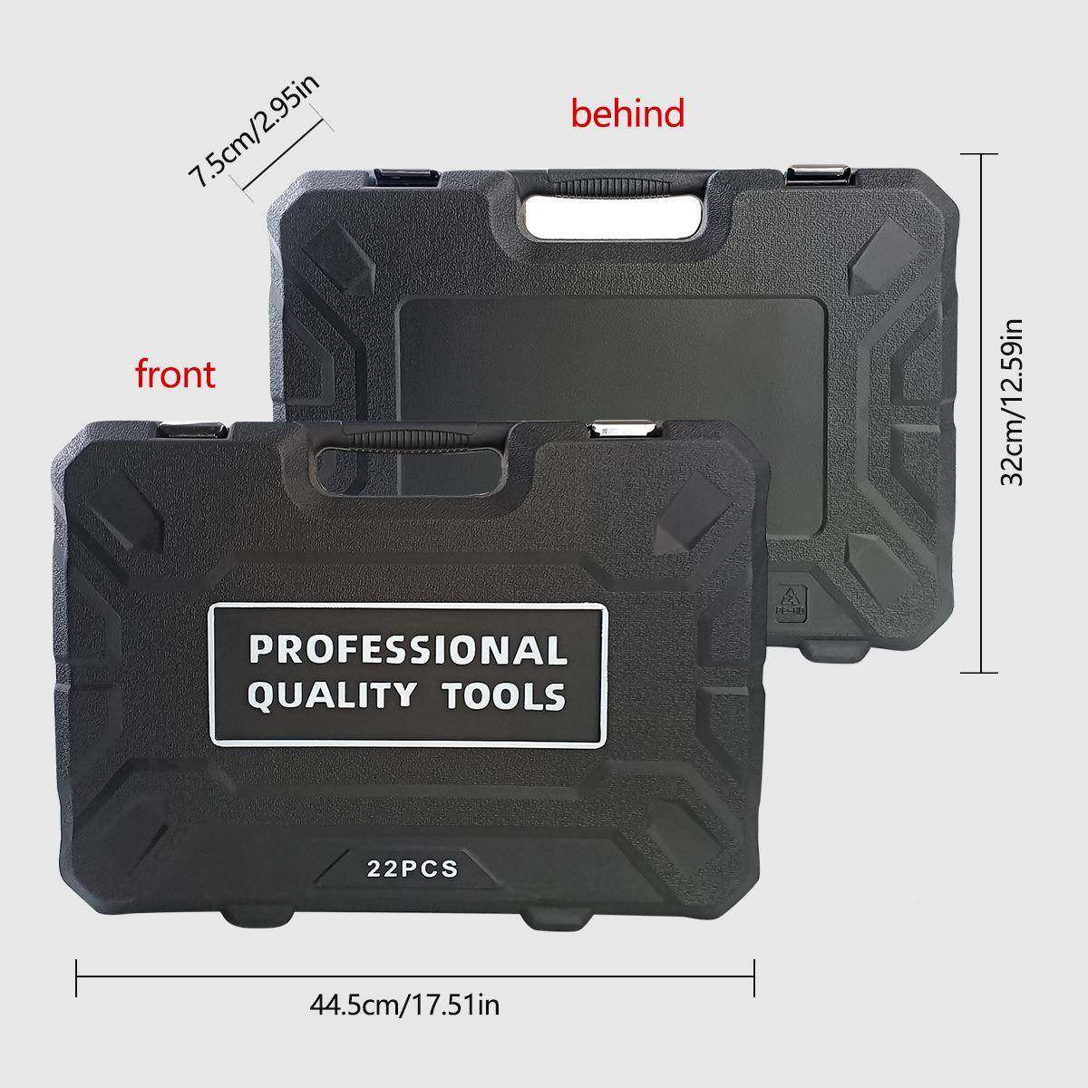 22Pcs用头棘YFY轮手组合专业汽摇修扳手便扳于携带使用两方便