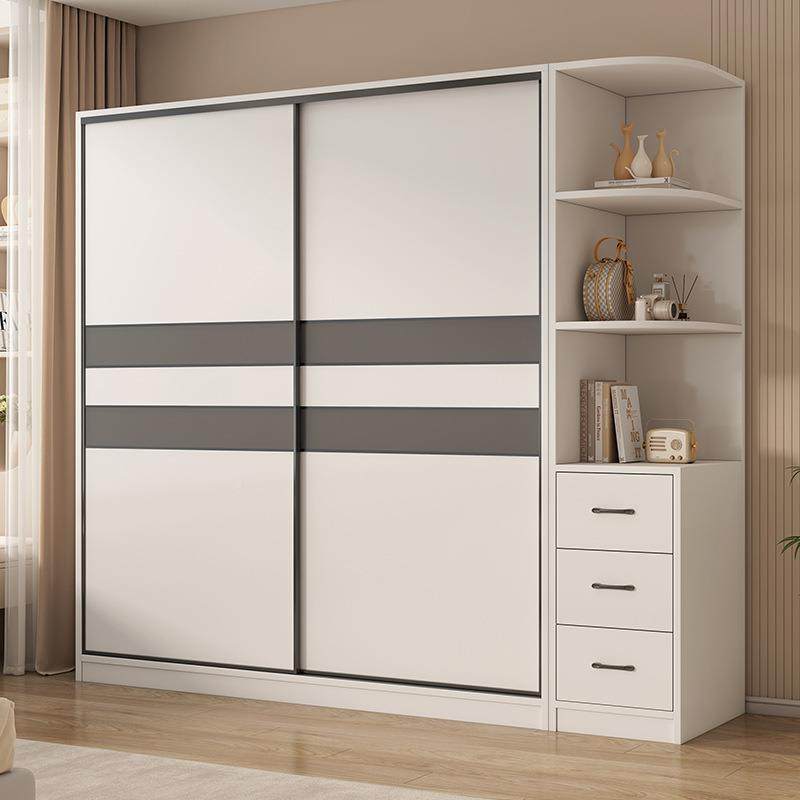 衣小柜用卧室现代简家出约推拉门储物柜租房简易大衣橱户型EKO收