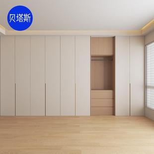 福代人精板全屋定XKF制E现简F约多功能衣柜定做N级实木芯柜体