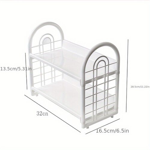 Multi Functional Plastic Desktop Organizer Shelf