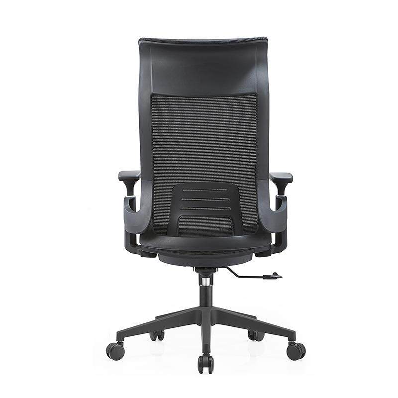 黑色气网布人体工学设计网椅可调节舍转椅SL-RC02G久宿坐不办公透