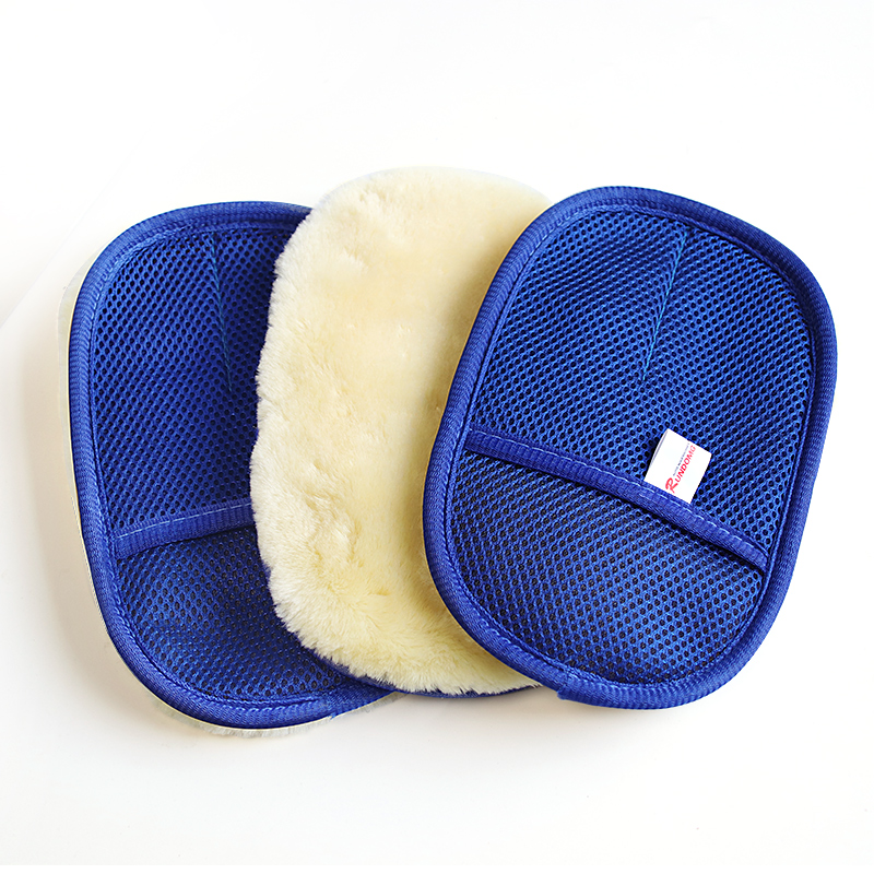 洗车手套毛绒羊毛雪尼尔抹布熊掌布不伤漆面擦车打蜡专用刷车工具