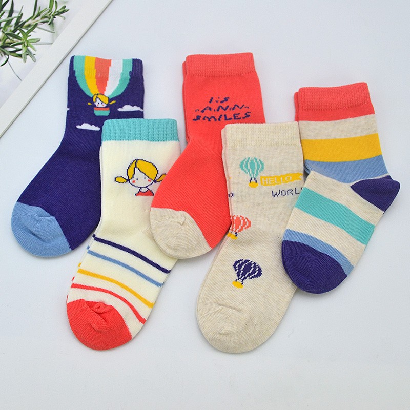 斑比儿童袜子 秋冬新款女孩童袜中筒袜 精梳棉童袜宝宝秋冬袜子