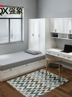 榻榻米床衣柜一体省空间收纳储物箱体床柜书桌组合小户型CH-226