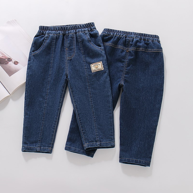 男童牛仔裤春秋2024新款3岁小童长裤4外穿5薄款6宽松直筒宝宝裤子
