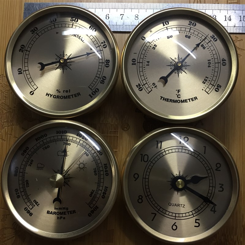 大气压计温度计湿度计挂表压力天气预报家用室内外气象站礼品定制