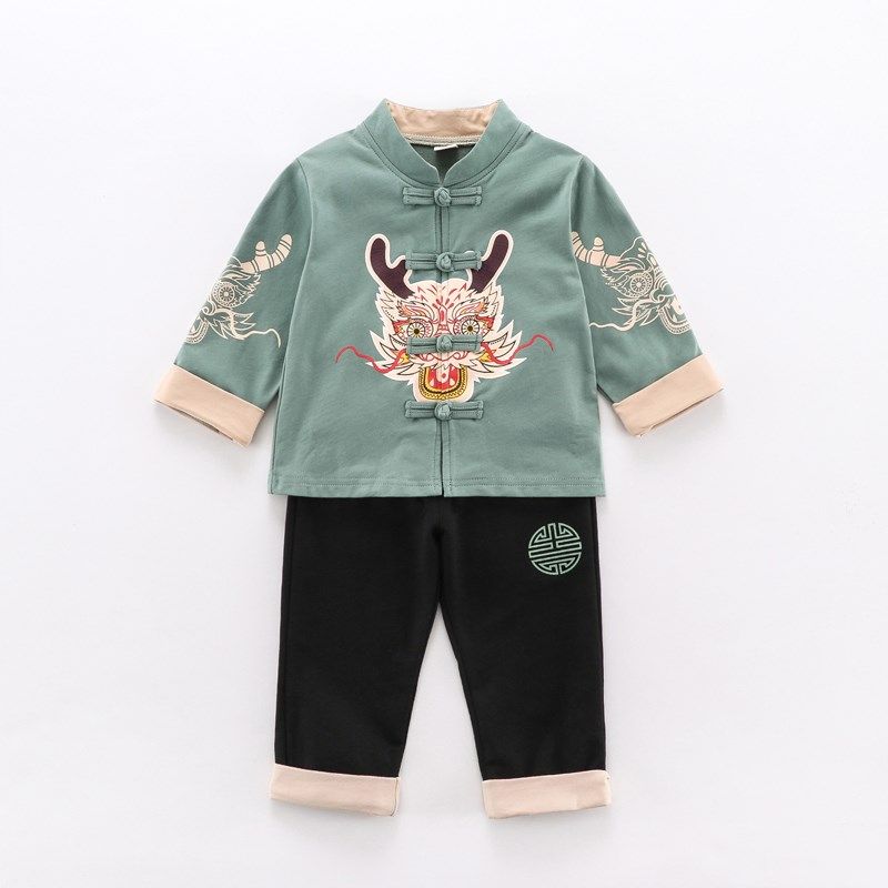 儿童汉服春秋款套装宝宝一周岁生日抓周服小孩百日宴礼服男童唐装,童装/婴儿装/亲子装,汉服,淘宝优惠券,粉丝福利购,淘宝优惠卷