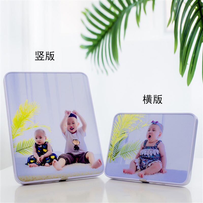 拉米娜版画摆台照片定制做婚纱照片放大挂墙相片全家福相框制作