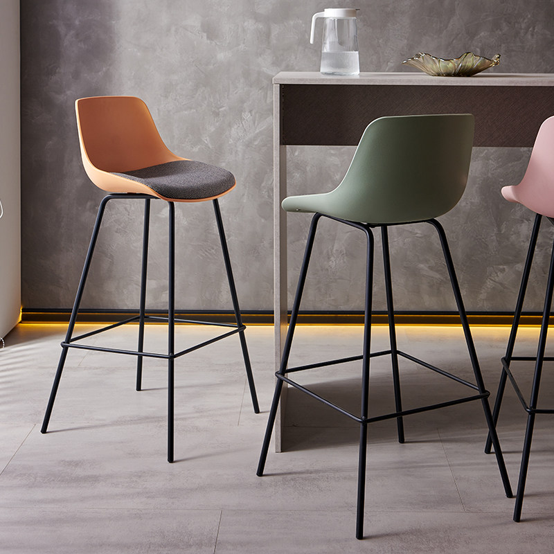 户外庭院阳台前台收银柜台酒吧网红镂空塑料家用靠背高脚凳子吧台,住宅家具,家用高脚椅,淘宝优惠券,粉丝福利购,淘宝优惠卷