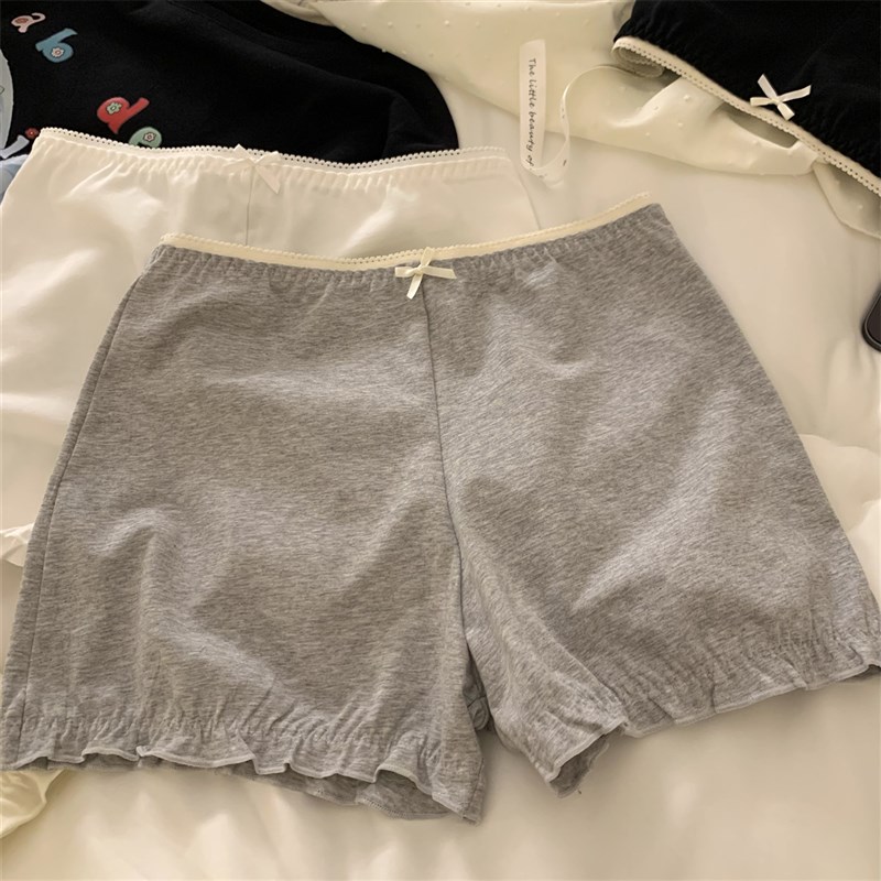 女孩的衣橱 【懒懒裤】甜美花边安全裤女生防走光不卷边打底裤