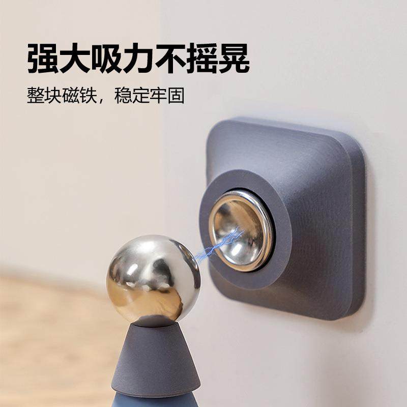 门吸免打孔防撞门挡器防撞垫地吸门阻卫生间厨房门后防撞固定门塞