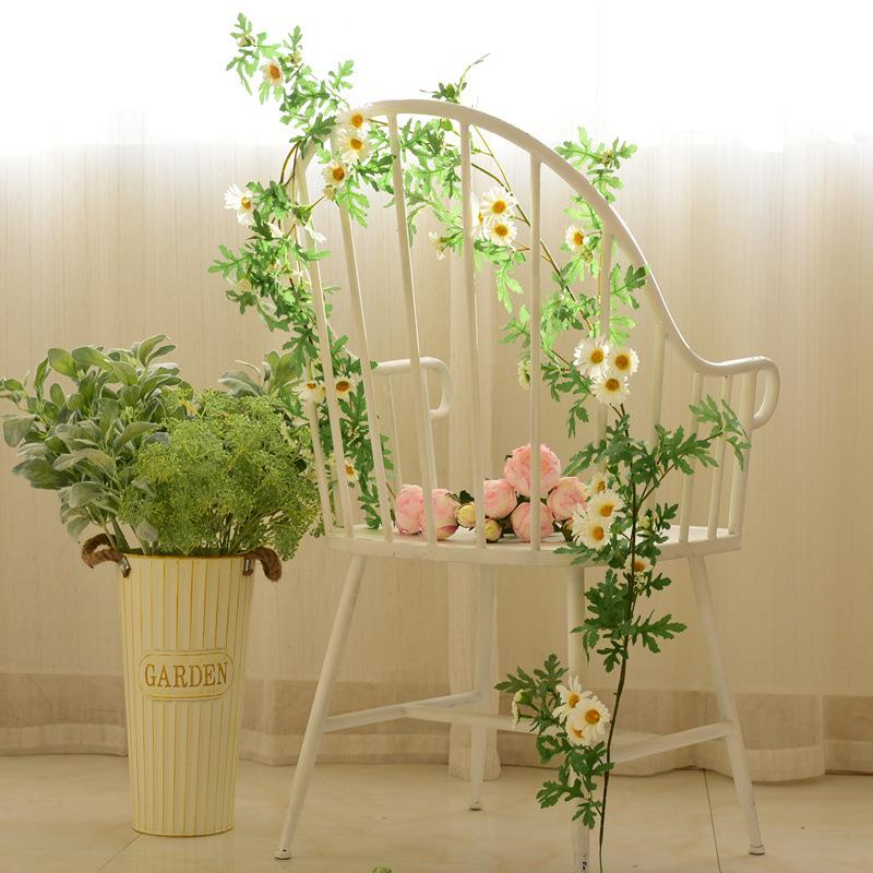 加世仿真雏藤菊花假花藤条空调暖气道m009藤蔓缠料绕装管饰塑挂壁