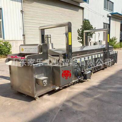 虎皮CFN鸡加爪油炸流水线自动麻花油炸设备麻虾辣小龙油炸工生产