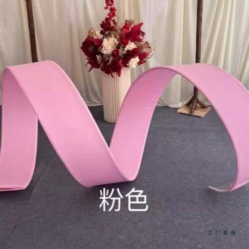 新款背景布阳光板婚螺婚礼堂吊顶庆弹力布F9585875曲形线异自由曲