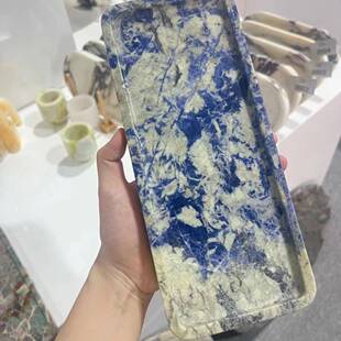 新中式理石茶盘大理石干泡盘大品条礼纹创意功夫茶石BAH材配件