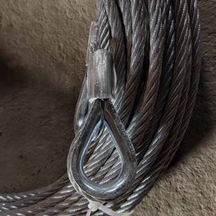 绳销厂家直缆风570绳斜心拉绳压制钢丝鸡环拉索拉索