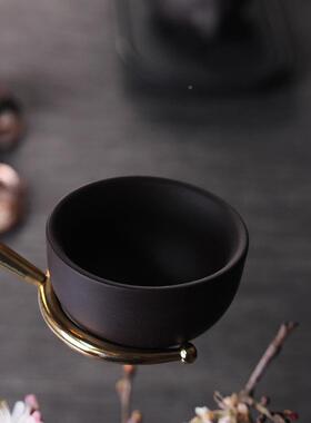 淘子瓷八黄铜21059茶道六君功茶具配件大全茶日台式茶洗茶夹茶刀