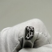 佛手拈花Diy莲花錾刻模具钢印打金银雕刻刀吉言手镯专用工具刻字